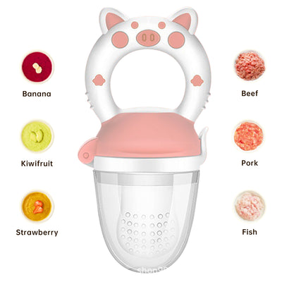 Fruit Feeder Teether - Pink White M