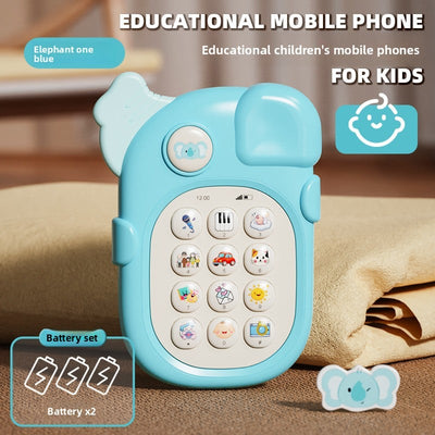 Baby Toy Phone - [elephant-blue] battery