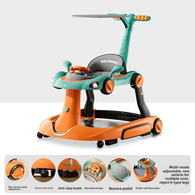 Musical Baby Walker - Orange Green L3