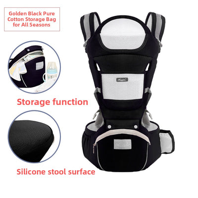 Hip Seat Carrier - Deep Black Cotton