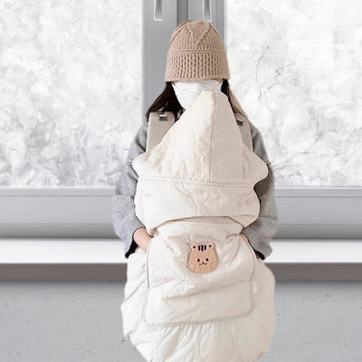 Winter Baby Blanket - White Squirrel Windproof