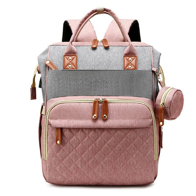 Diaper Backpack - Pink Gray