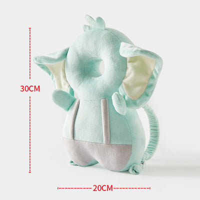 Head Protection Pillow - Elephant Half-Fleece Half-Mesh