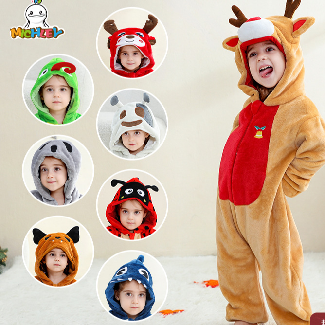 Animal Flannel Onesie