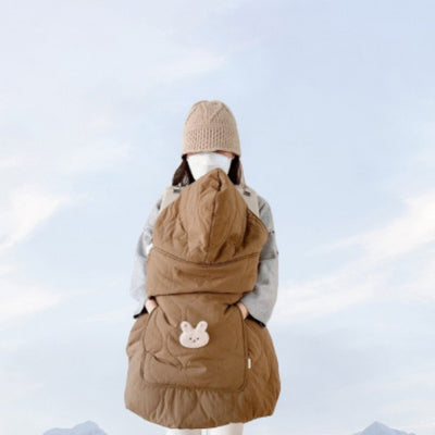 Winter Baby Blanket - Brown Rabbit Windproof
