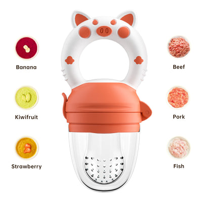 Fruit Feeder Teether - Orange White M