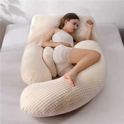 U-Shaped Maternity Pillow - 3D Bubble Cotton / 180x80x70