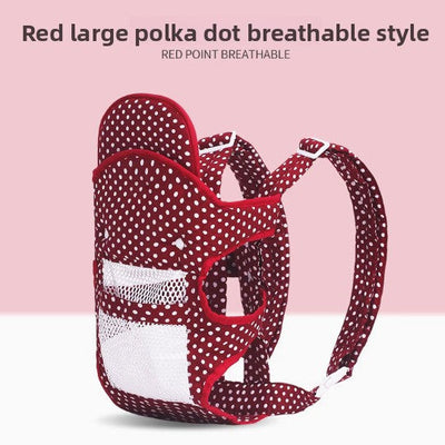 Lightweight Baby Carrier - red polka dots comfortable mesh style