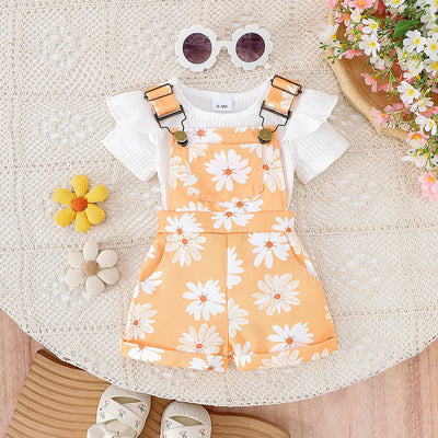 Girls Overalls Set