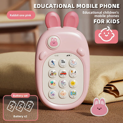 Baby Toy Phone - [rabbit-pink] battery