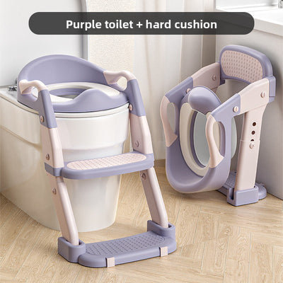 Potty Training Seat - Three-in-one purple hard toilet