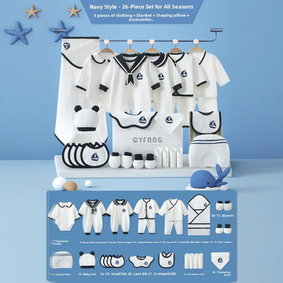 Newborn Gift Box - All-Season Navy 26pcs / 73cm